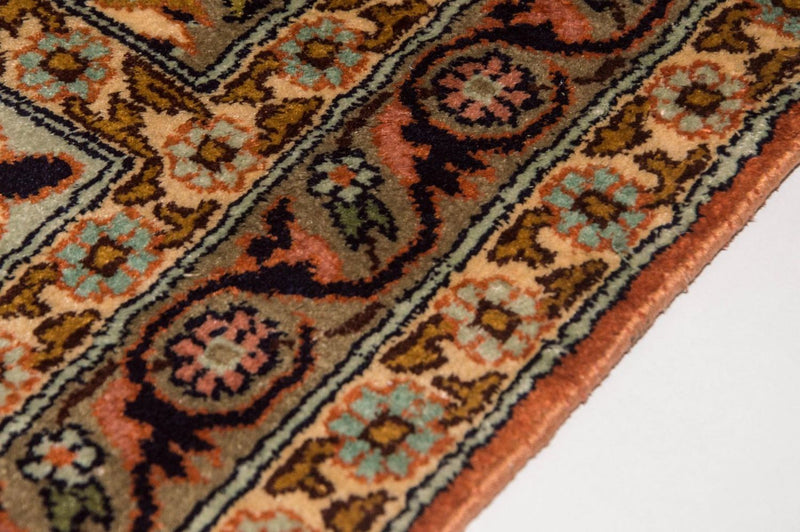 Tappeto corsia Tappeto di seta - Seta del Kashmir - 305 x 80 cm - multicolore