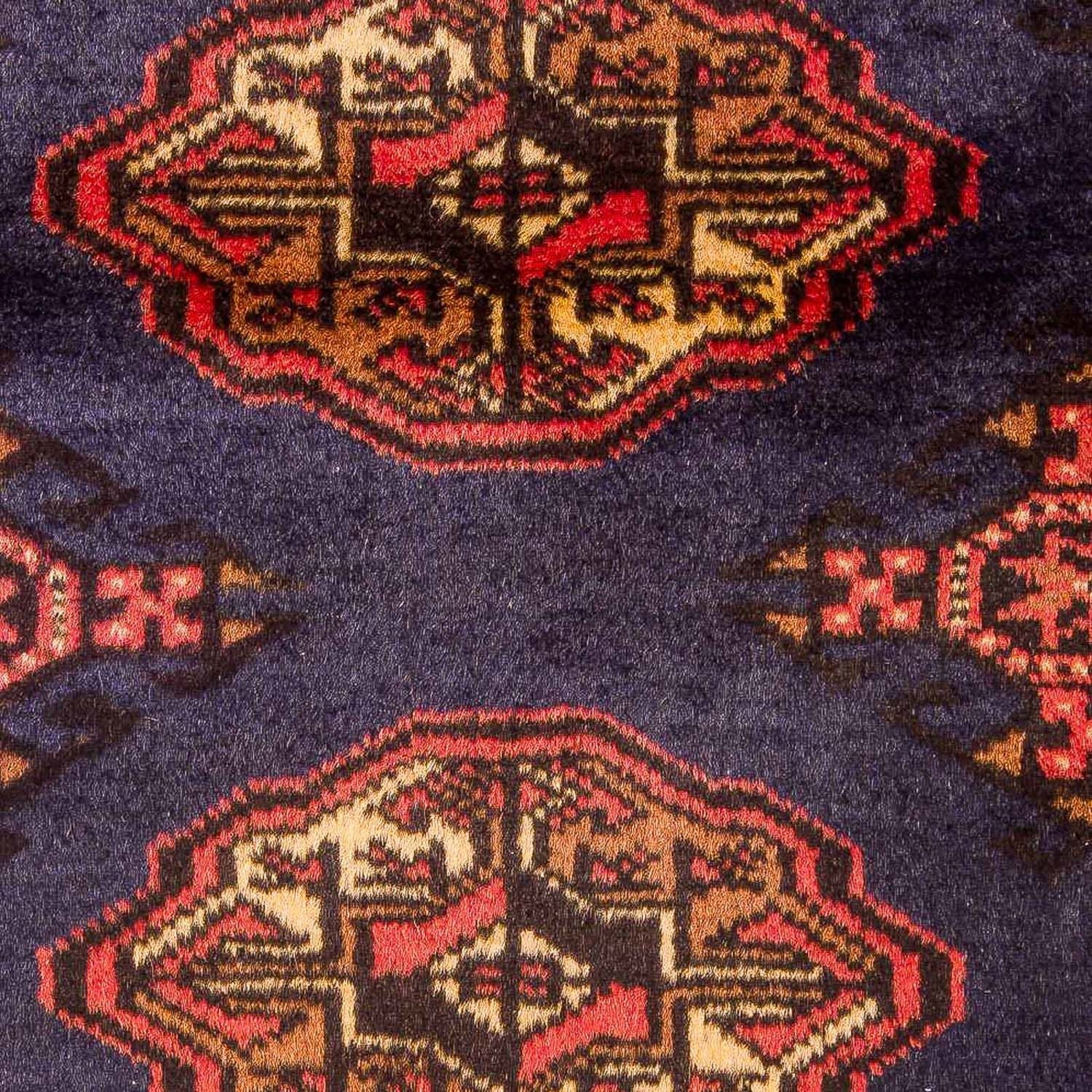 Tappeto Turkaman - 134 x 99 cm - blu scuro