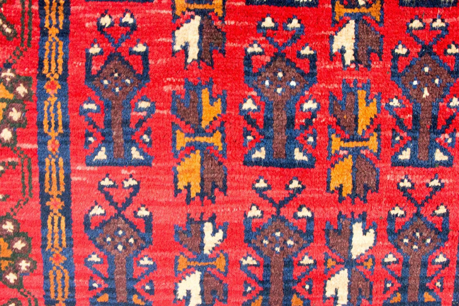 Tappeto Belutsch - 130 x 74 cm - rosso