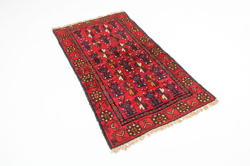Tappeto Belutsch - 130 x 74 cm - rosso