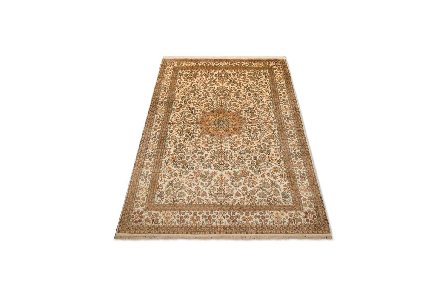 Tappeto di seta - Seta del Kashmir - 295 x 173 cm - beige