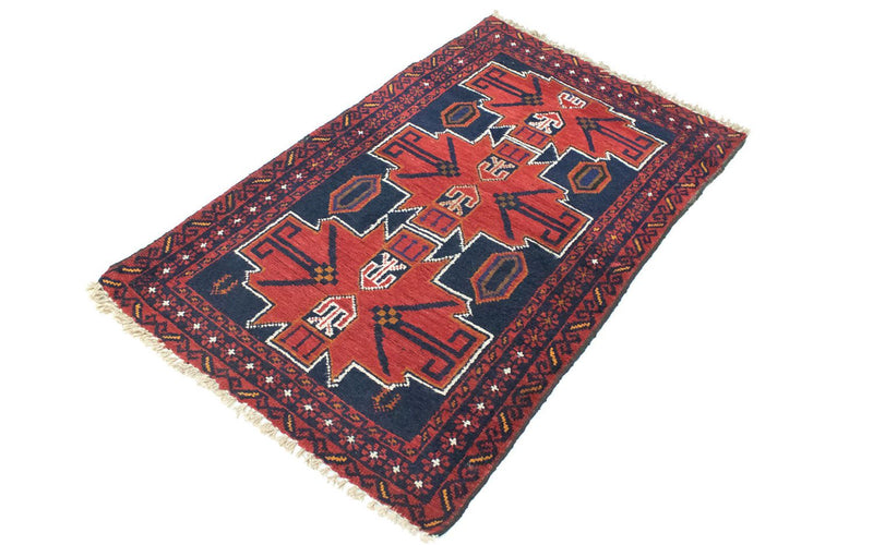 Tappeto Belutsch - 122 x 77 cm - rosso