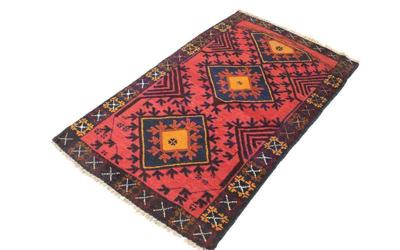 Tappeto Belutsch - 140 x 82 cm - rosso