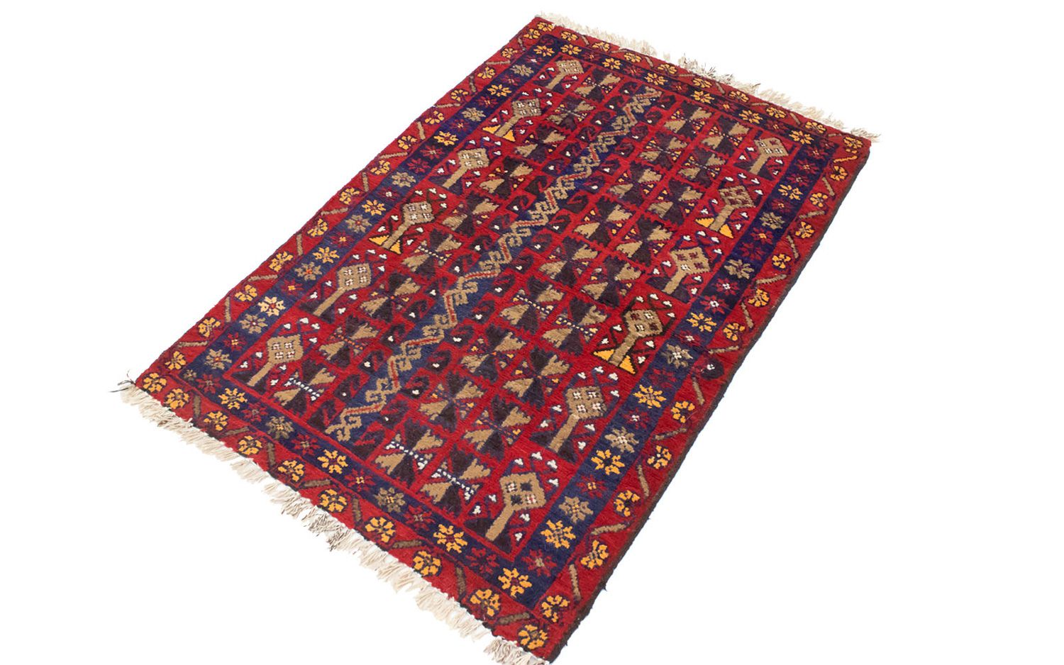 Tappeto Belutsch - 119 x 77 cm - rosso