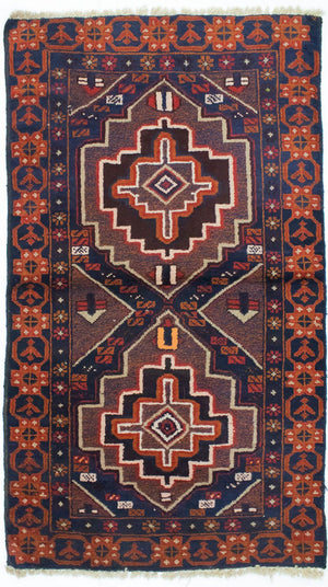 Tappeto Belutsch - 134 x 79 cm - blu