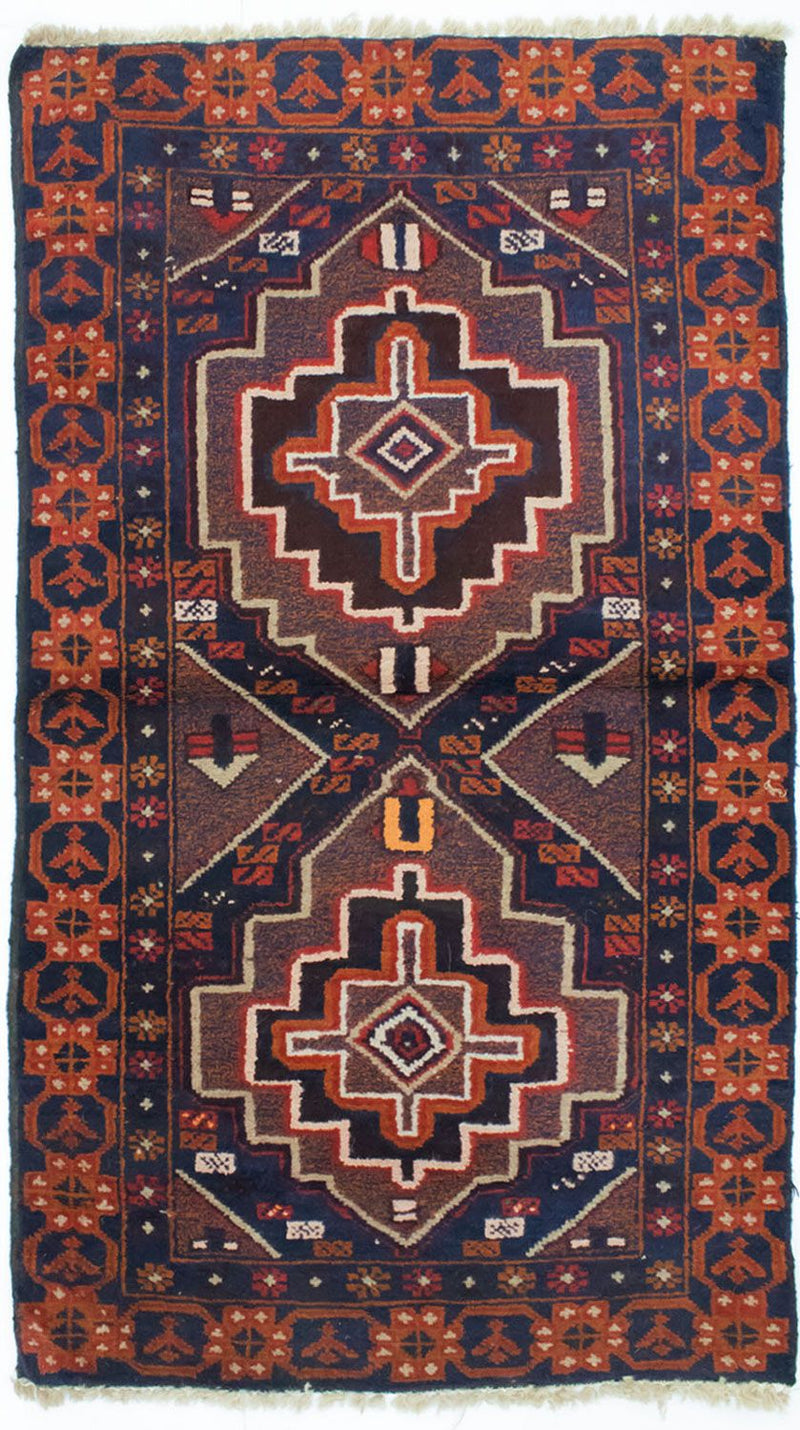 Tappeto Belutsch - 134 x 79 cm - blu
