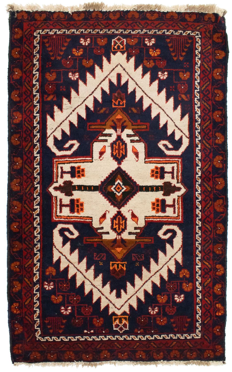 Tappeto Belutsch - 132 x 84 cm - blu