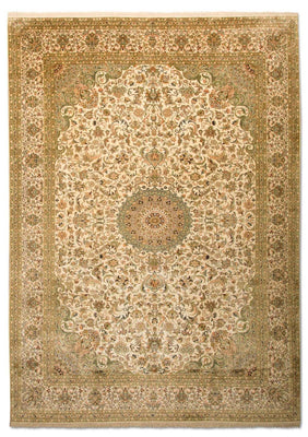 Tappeto di seta - Seta del Kashmir - 314 x 213 cm - beige