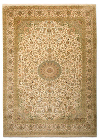 Tappeto di seta - Seta del Kashmir - 314 x 213 cm - beige