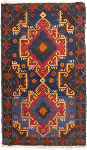 Tappeto Belutsch - 130 x 74 cm - blu