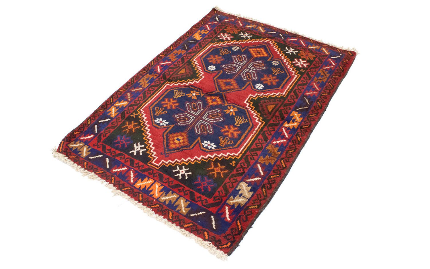 Tappeto Belutsch - 130 x 88 cm - rosso