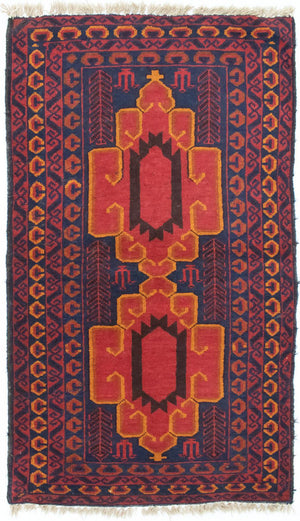 Tappeto Belutsch - 138 x 78 cm - blu
