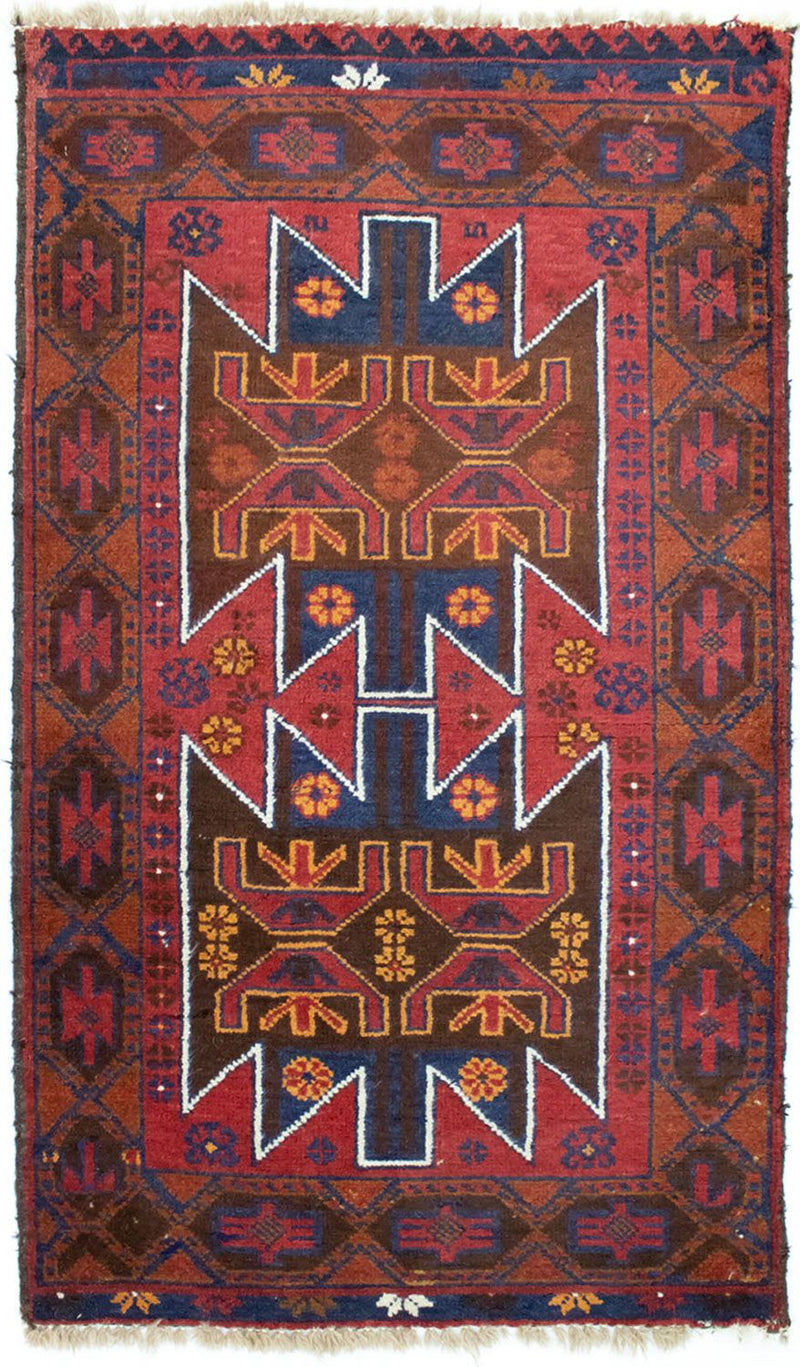 Tappeto Belutsch - 133 x 79 cm - rosso
