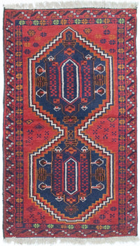 Tappeto Belutsch - 129 x 78 cm - rosso
