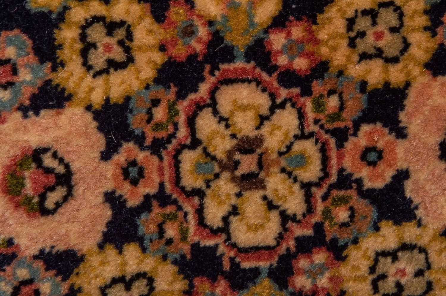 Tappeto Persero - Keshan - 98 x 70 cm - blu scuro