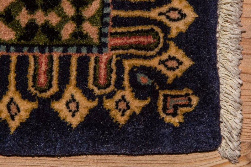 Tappeto Persero - Keshan - 98 x 70 cm - blu scuro