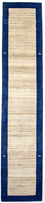 Tappeto corsia Tappeto Gabbeh - Loribaft Persero - 440 x 90 cm - naturale