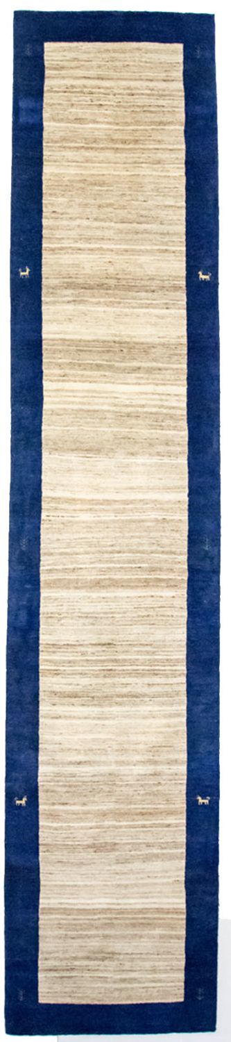 Tappeto corsia Tappeto Gabbeh - Loribaft Persero - 440 x 90 cm - naturale