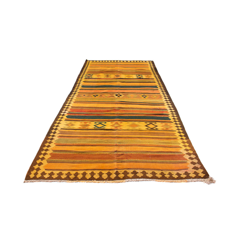 Tappeto corsia Tappeto Kelim - Vecchio - 355 x 160 cm - multicolore