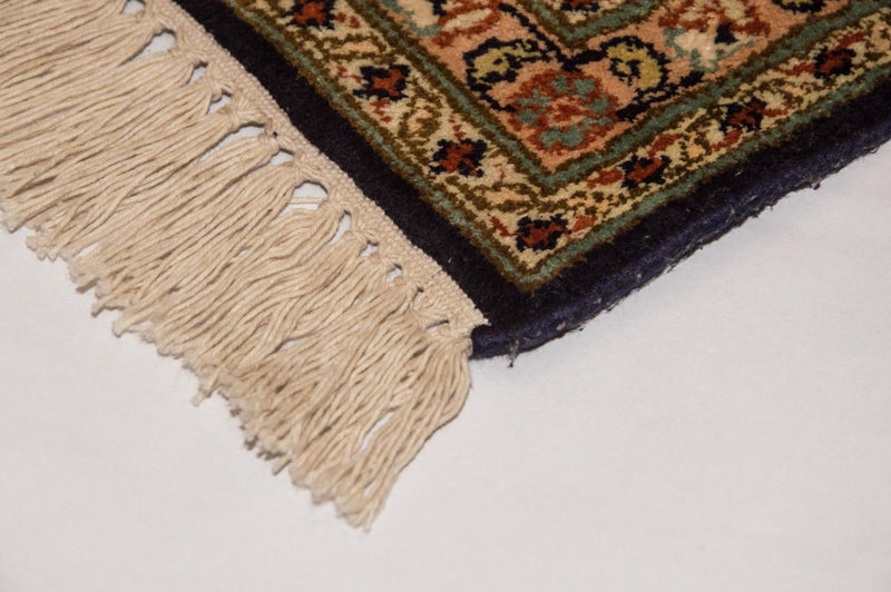 Tappeto di seta - Seta del Kashmir - 285 x 183 cm - blu scuro