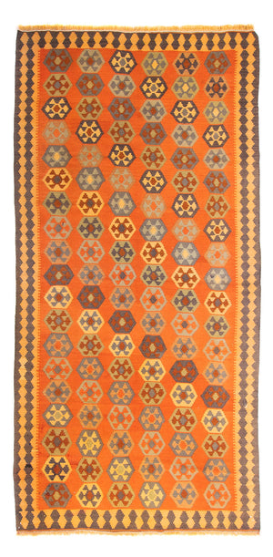 Tappeto corsia Tappeto Kelim - Vecchio - 290 x 140 cm - multicolore