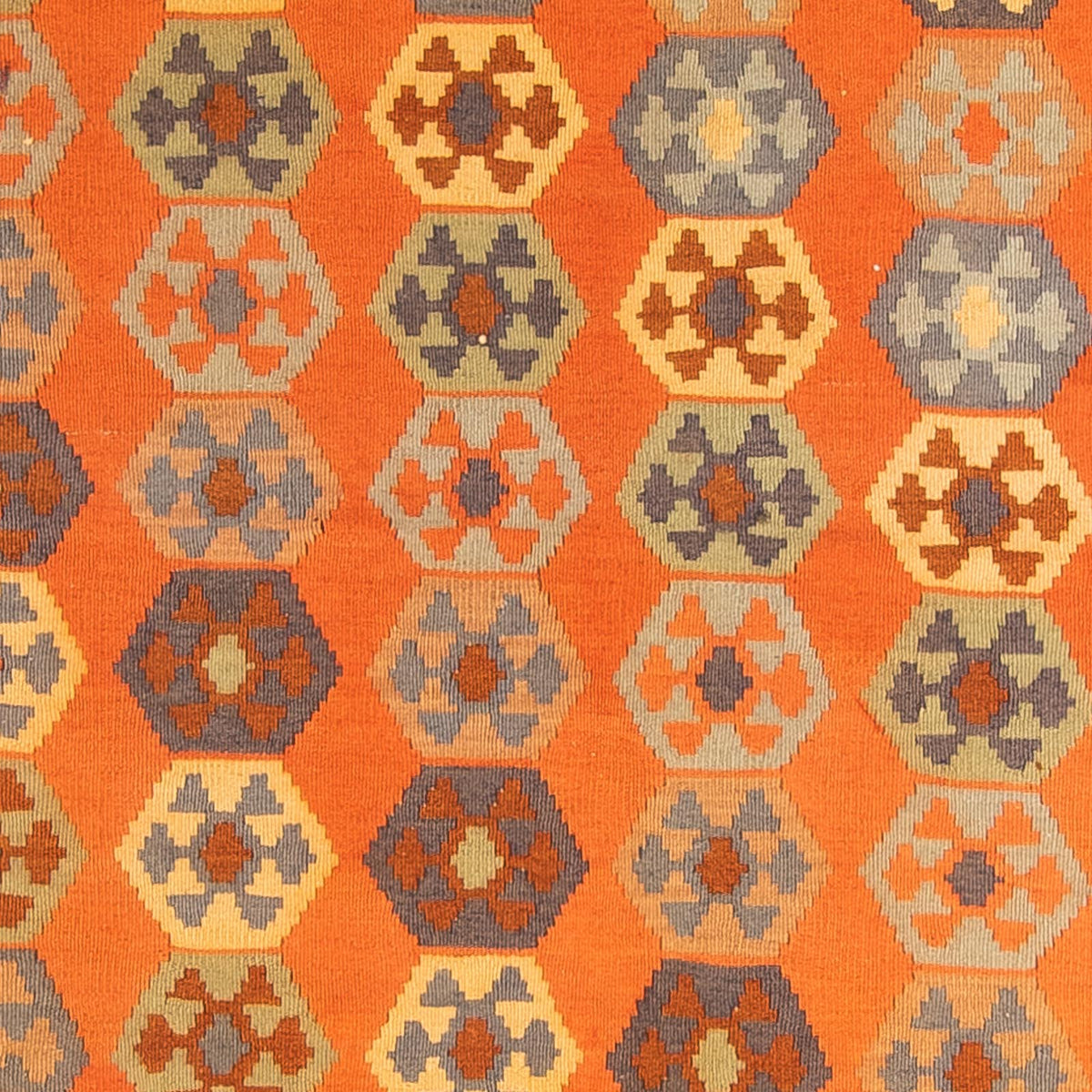 Tappeto corsia Tappeto Kelim - Vecchio - 290 x 140 cm - multicolore