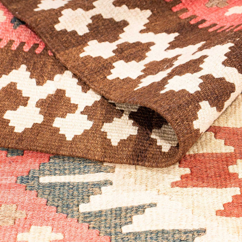 Tappeto corsia Tappeto Kelim - Vecchio - 402 x 135 cm - multicolore