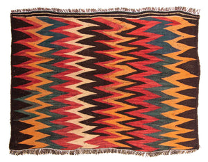 Tappeto Kelim - Vecchio - 130 x 90 cm - multicolore