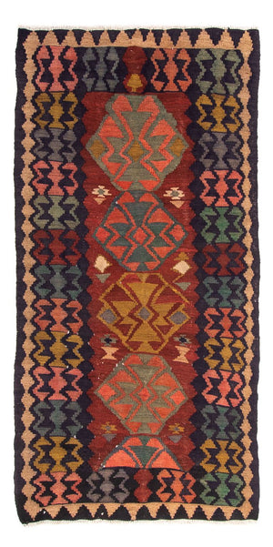 Tappeto corsia Tappeto Kelim - Vecchio - 230 x 110 cm - multicolore