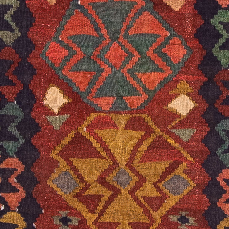 Tappeto corsia Tappeto Kelim - Vecchio - 230 x 110 cm - multicolore
