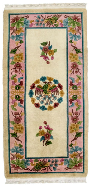 Tappeto cinese - 140 x 70 cm - beige