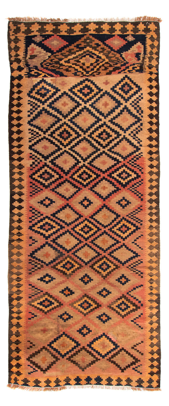 Tappeto corsia Tappeto Kelim - Vecchio - 330 x 145 cm - multicolore