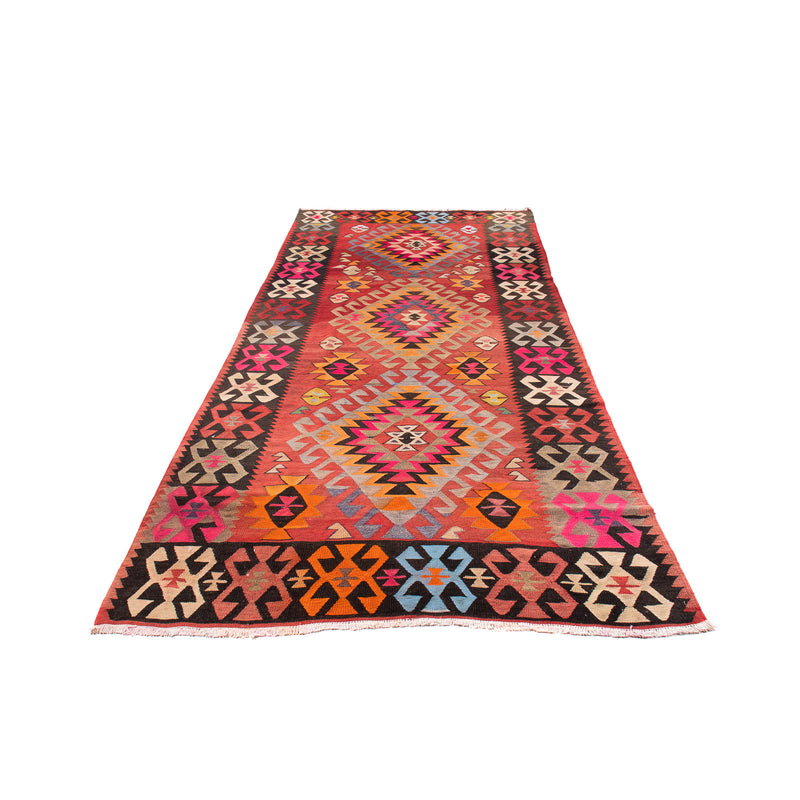Tappeto corsia Tappeto Kelim - Vecchio - 350 x 150 cm - multicolore