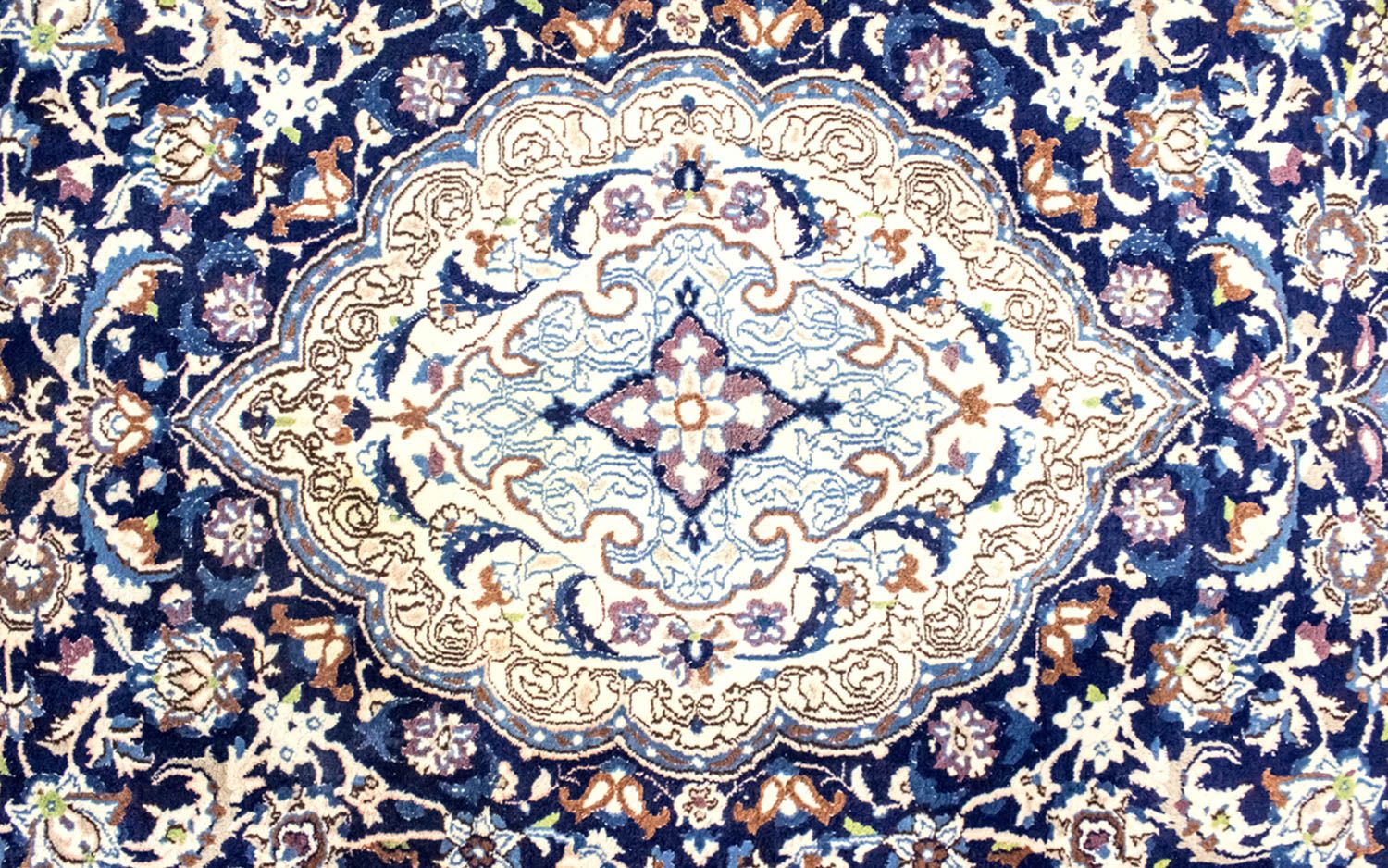 Tappeto Persero - Nain - Reale - 291 x 199 cm - blu