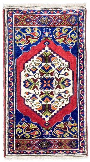 Tappeto orientale - 97 x 56 cm - blu