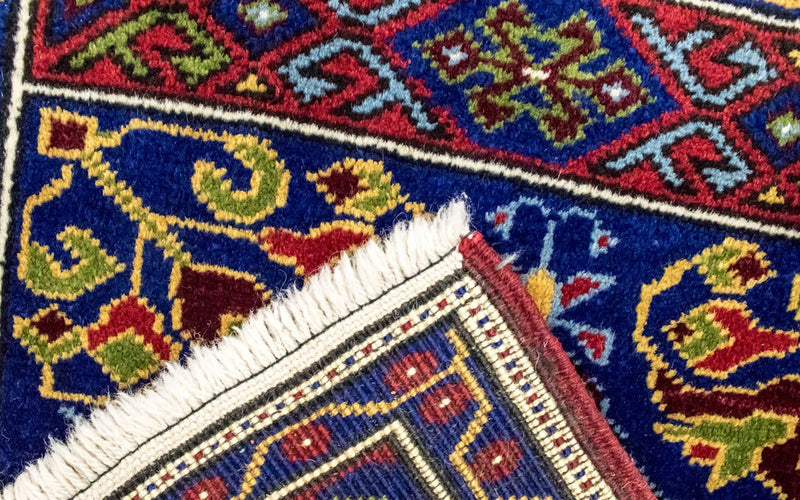 Tappeto orientale - 97 x 56 cm - blu
