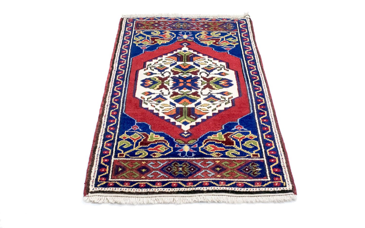 Tappeto orientale - 97 x 56 cm - blu