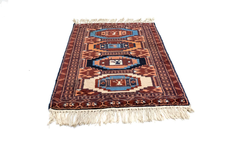 Tappeto afgano - 69 x 46 cm - ruggine