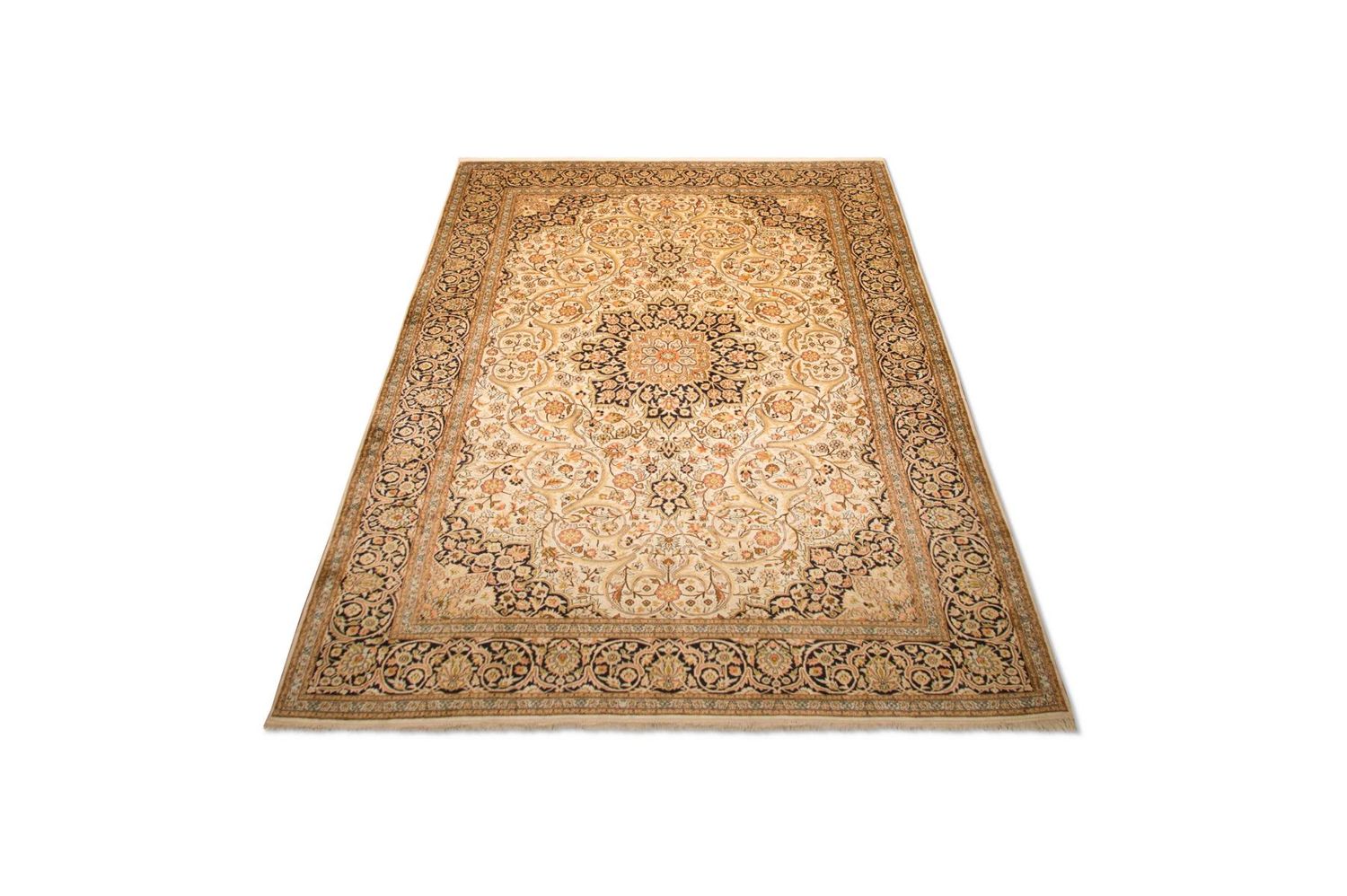 Tappeto di seta - Seta del Kashmir - 342 x 234 cm - beige