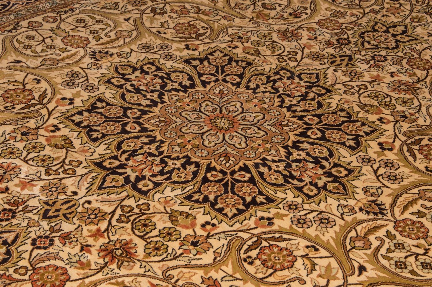 Tappeto di seta - Seta del Kashmir - 342 x 234 cm - beige