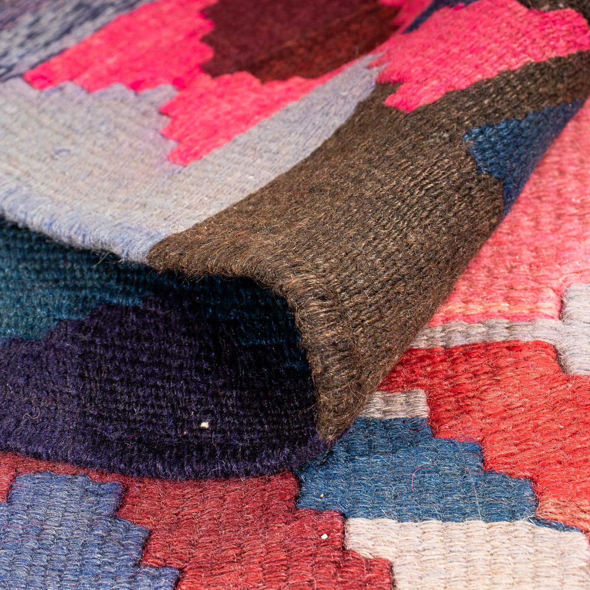 Tappeto corsia Tappeto Kelim - Vecchio - 300 x 150 cm - multicolore