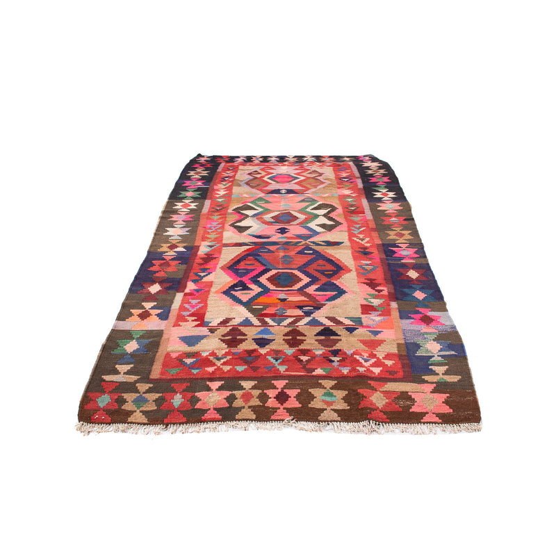 Tappeto corsia Tappeto Kelim - Vecchio - 300 x 150 cm - multicolore