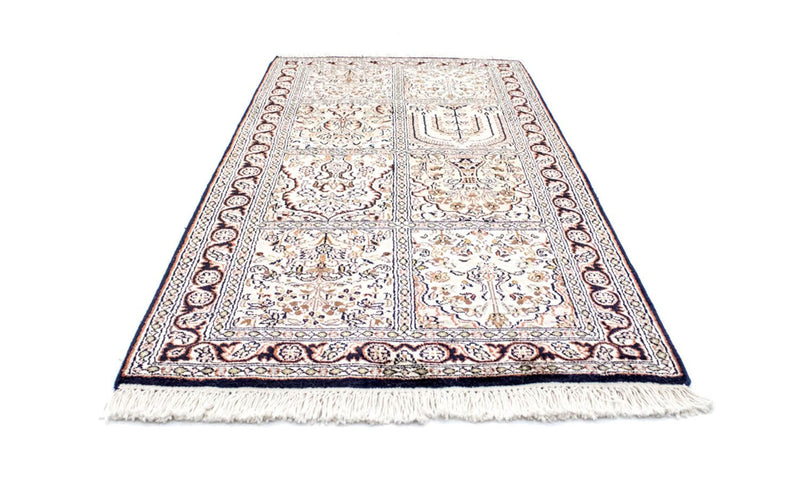 Tappeto di seta - Seta del Kashmir - 124 x 65 cm - multicolore