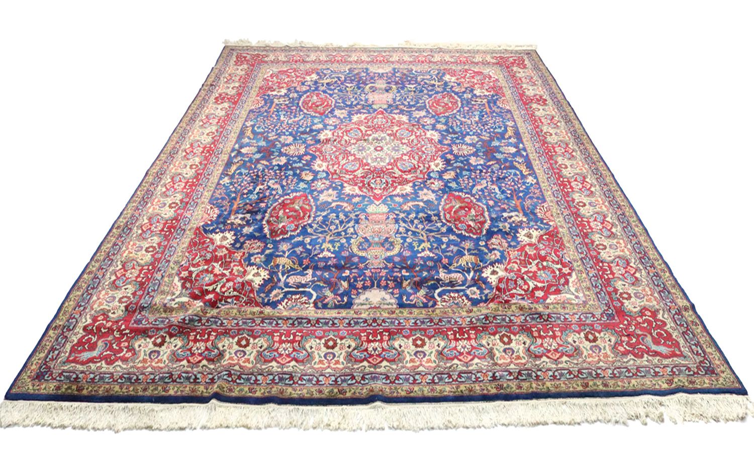 Tappeto Persero - Tabriz - 457 x 344 cm - blu
