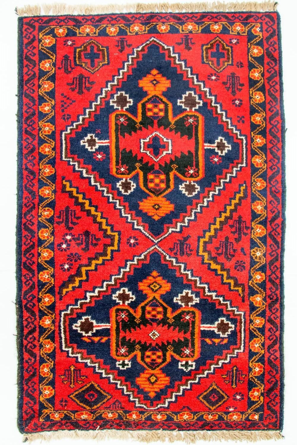 Tappeto Belutsch - 125 x 72 cm - rosso