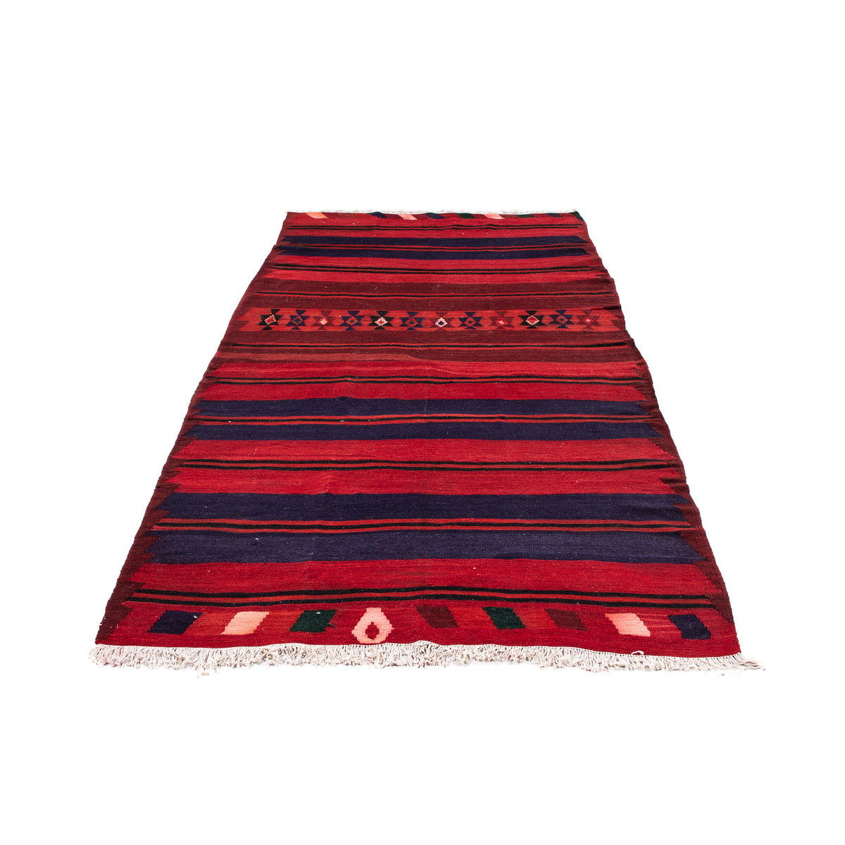 Tappeto corsia Tappeto Kelim - Vecchio - 315 x 155 cm - multicolore