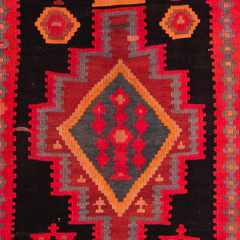Tappeto corsia Tappeto Kelim - Vecchio - 325 x 140 cm - multicolore