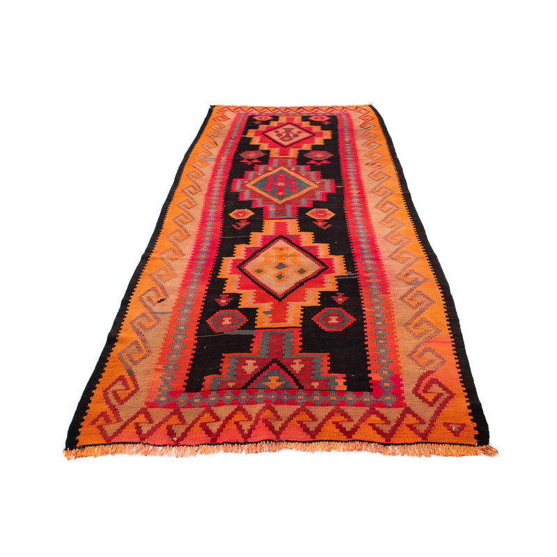 Tappeto corsia Tappeto Kelim - Vecchio - 325 x 140 cm - multicolore