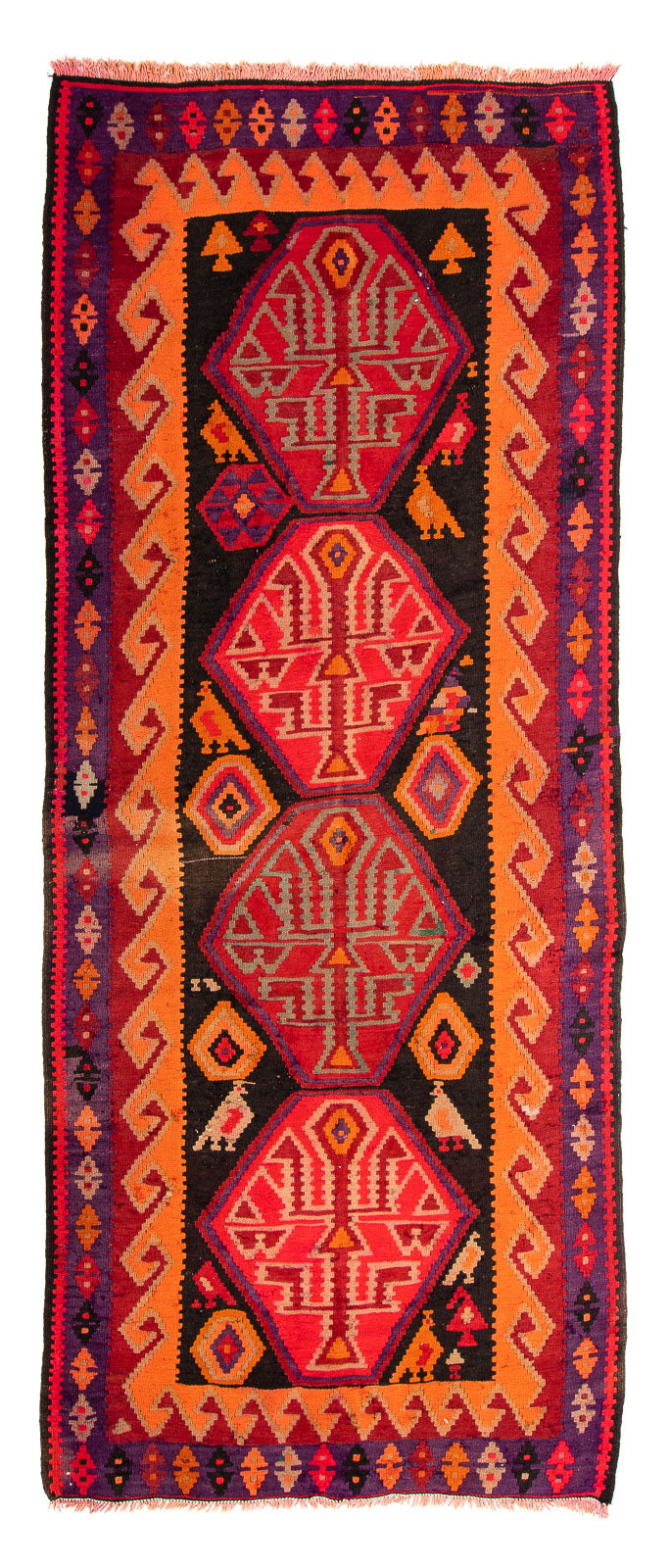 Tappeto Kelim - Vecchio quadrato  - 150 x 142 cm - multicolore