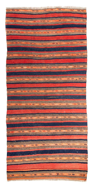 Tappeto corsia Tappeto Kelim - Vecchio - 312 x 142 cm - multicolore